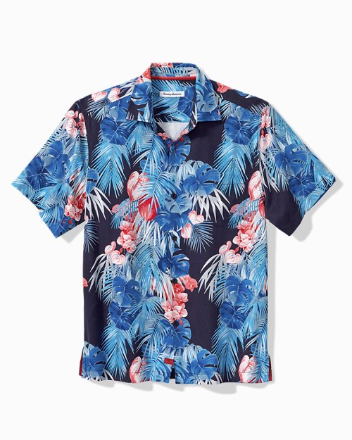 Pocomo Beach Fronds Silk Camp Shirt