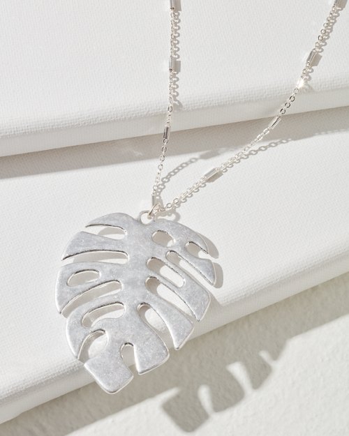 Waikiki Monstera Pendant Necklace