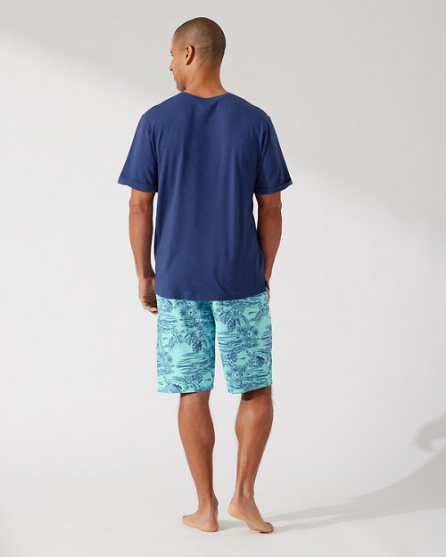 Woven Pajama Short Set