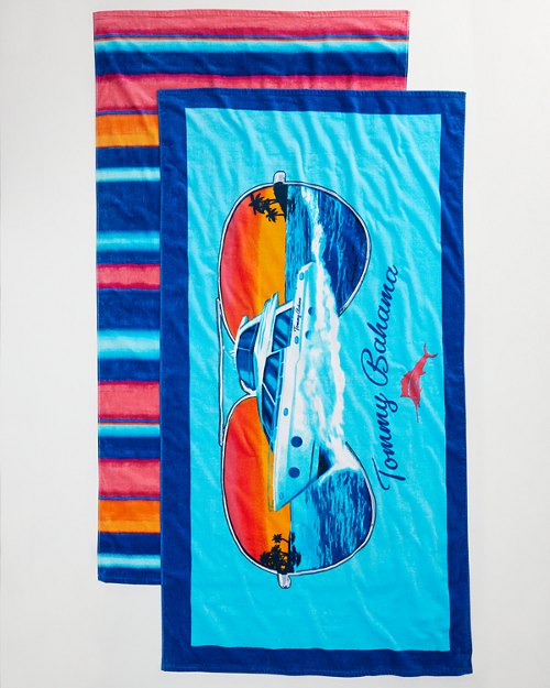 Sunrise Beach and Yachting Sunnies Beach Towels - Set of 2