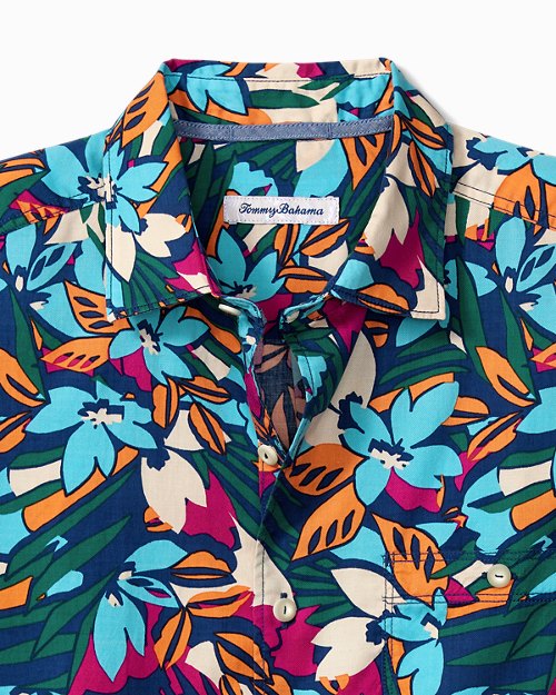 Big and Tall Tortola Fuego Bay Camp Shirt