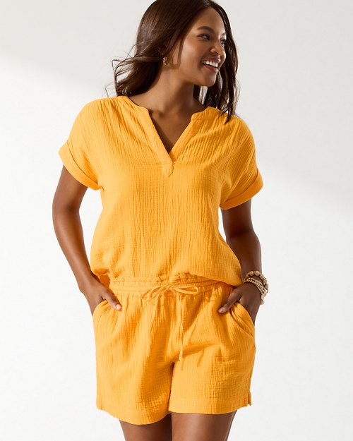 Island Gauze Easy Shorts