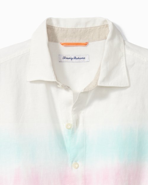 Big and Tall Sunrise Tides Long-Sleeve Linen Shirt