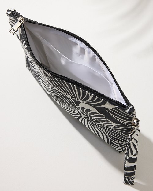 Wood Cut Floral Beach Clutch