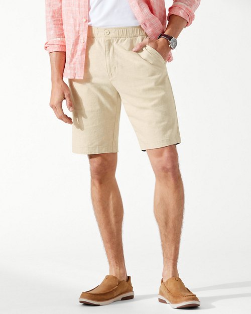 Big and Tall Linen in Paradise Shorts