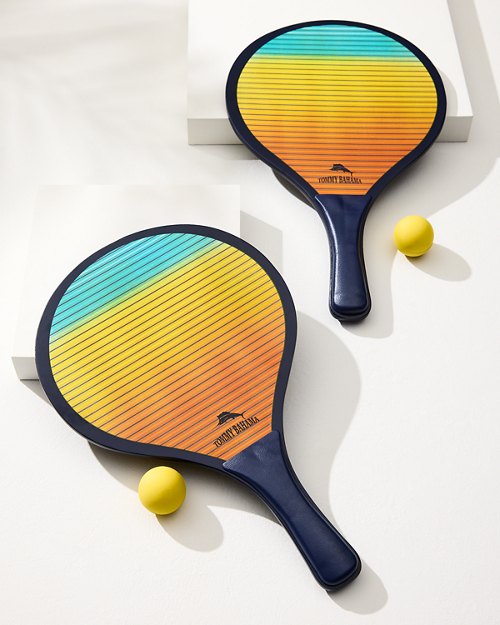 Sunset Stripe Paddleball Set