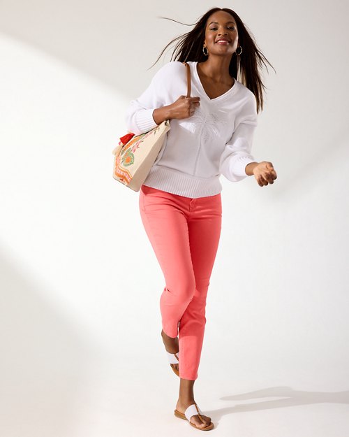 Boracay Beach High-Rise Ankle Jeans