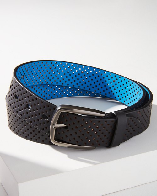 Big and Tall IslandZone Perforated Rubberized Belt