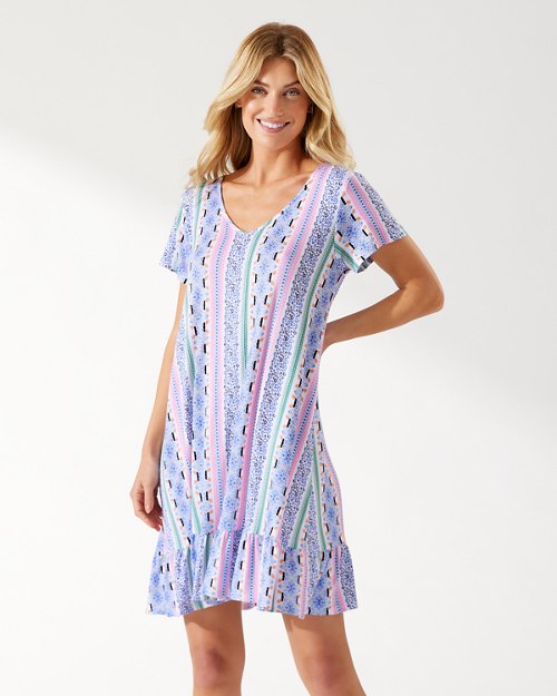 Short-Sleeve Sleep Dress