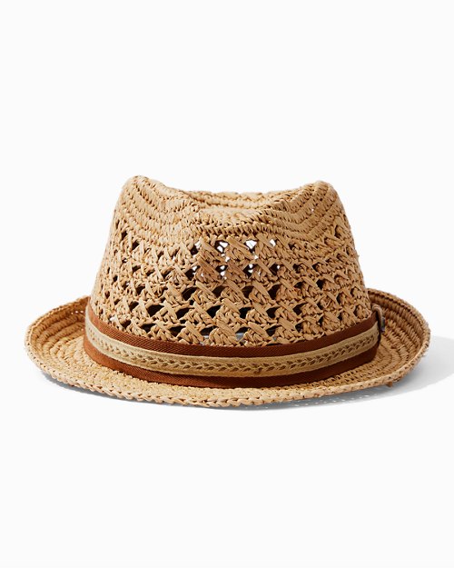 Crocheted Raffia Hat