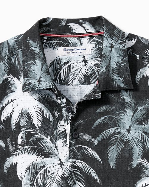 Big and Tall Bahama Coast Palm Burst IslandZone Polo
