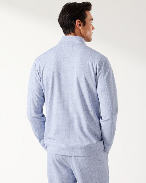 Big and Tall Piqué Lounge Full-Zip Sweatshirt