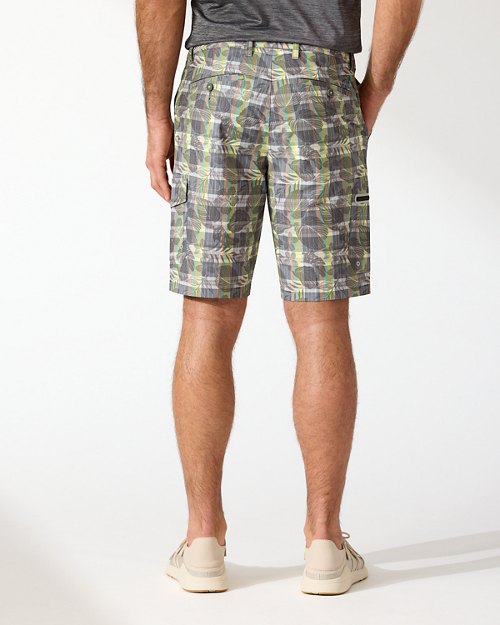 Cayman Isles Plaid Oasis IslandZone Hybrid Shorts