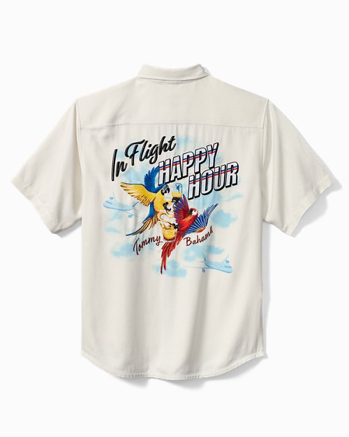 In-Flight Happy Hour Silk Camp Shirt