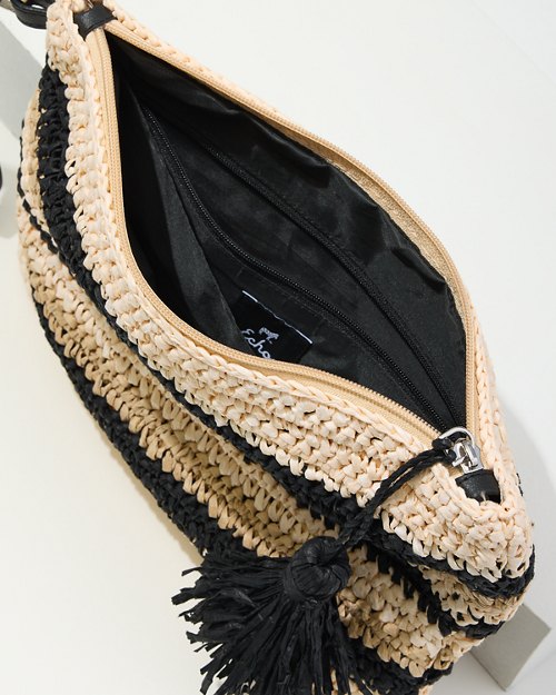 Striped Crochet Bikini Bag Wristlet