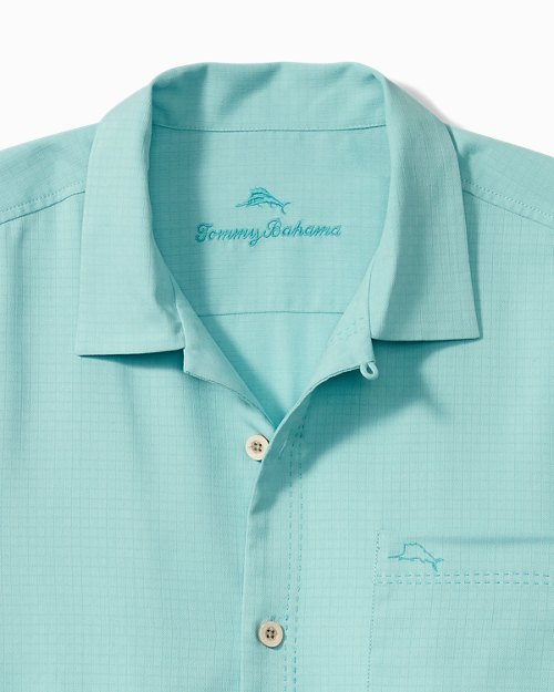Coastal Breeze Check IslandZone Camp Shirt