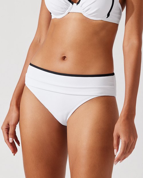 Island Cays Cabana High-Waist Bikini Bottoms