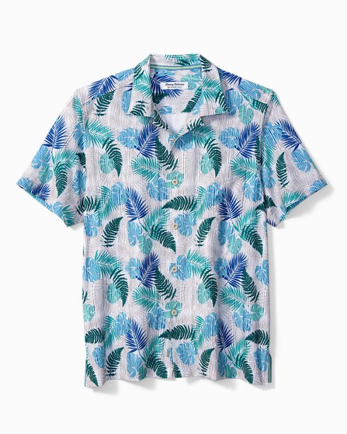 Big and Tall Bahama Coast Fronds Away IslandZone Camp Shirt