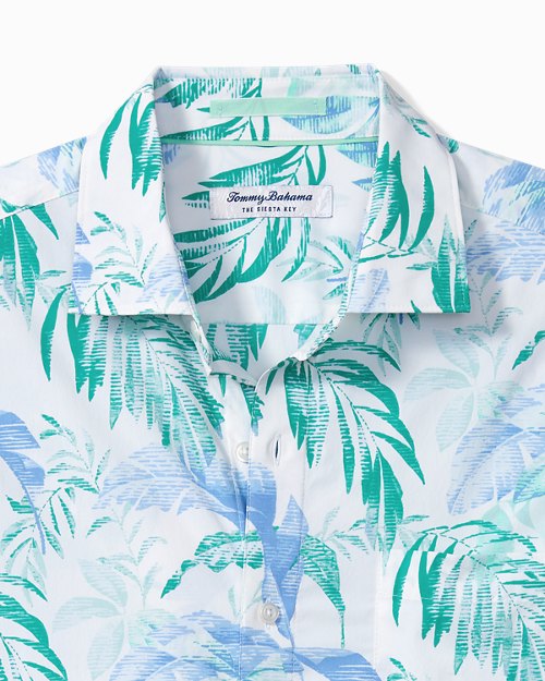 Big and Tall Siesta Key Floating Fronds IslandZone Shirt
