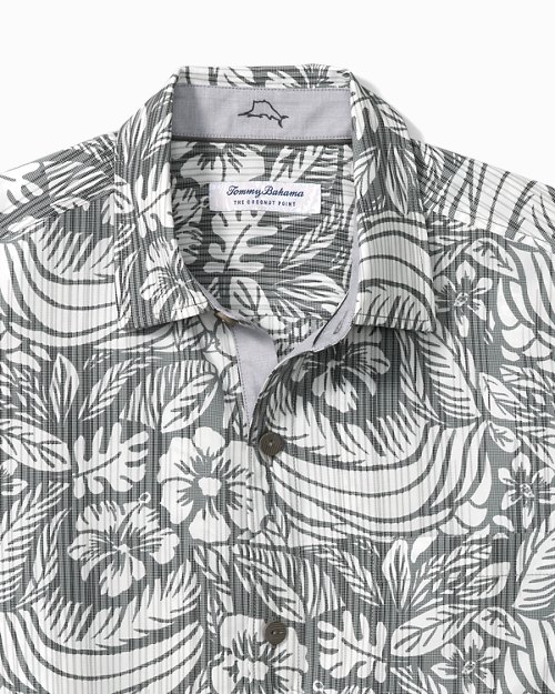 Big and Tall Coconut Point Cabana Blooms IslandZone Camp Shirt