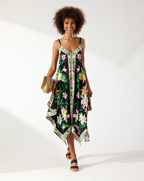 Orchid Garden Scarf Dress