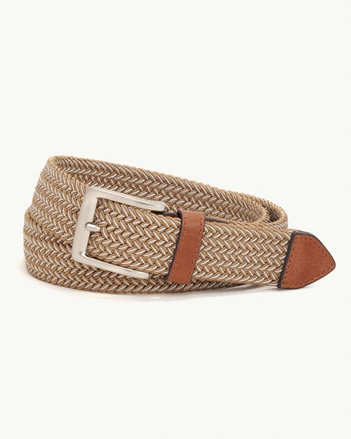 Two-Tone Stretch Webbed Belt