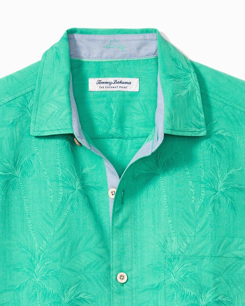 Big and Tall Coconut Point Palm Vista IslandZone Camp Shirt