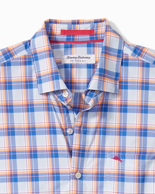 Big and Tall Siesta Key Sisco Check IslandZone Shirt