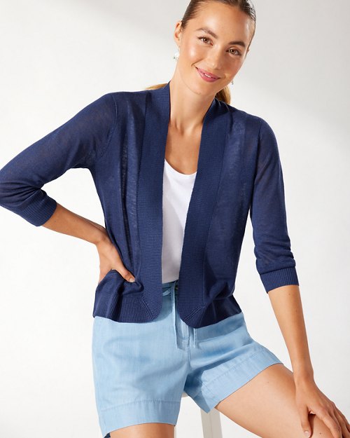 Lea Open Linen Cardigan