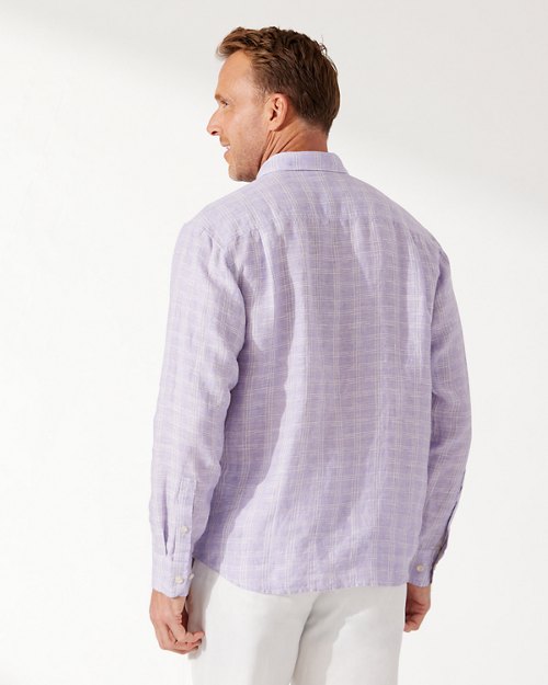 Ventana Plaid Linen Shirt