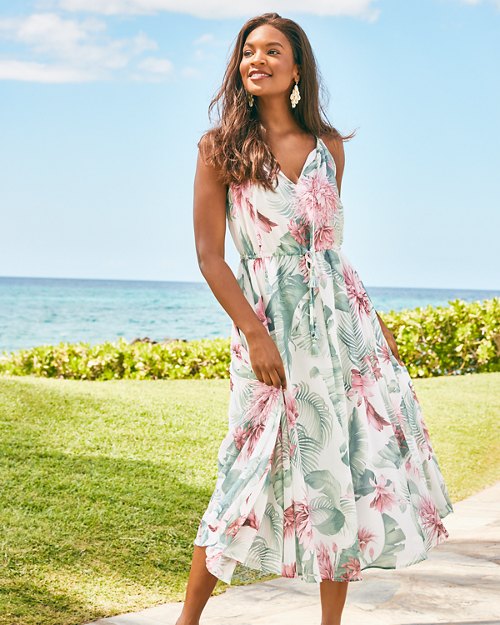 Breezy Botanical Maxi Dress