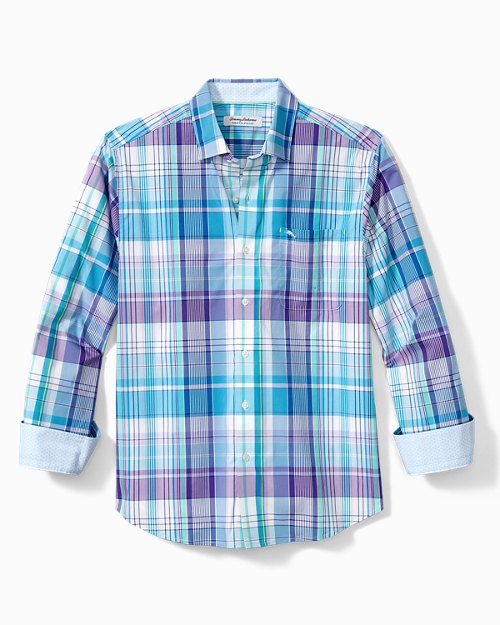 Big and Tall Sarasota Stretch Madras IslandZone Shirt