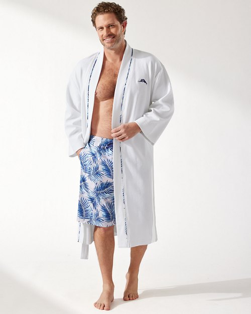 Waffle Knit Panelback Robe