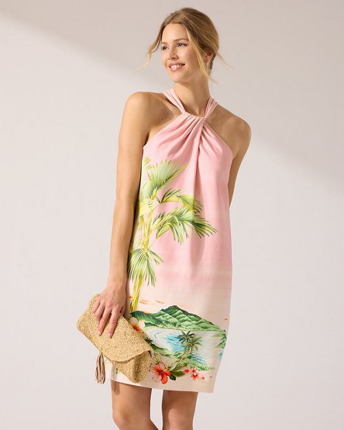 Artist Series 23 Perfect Paradise Silk Halter Dress