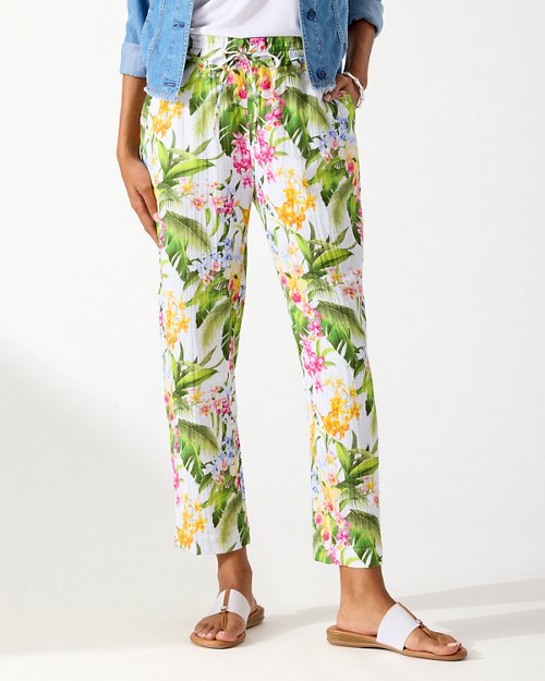 Breezy Blooms Island Gauze Easy Pants