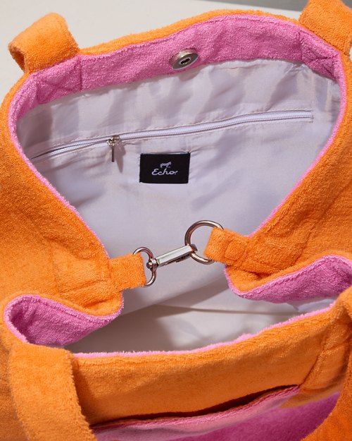 Terry Block Rocker Tote