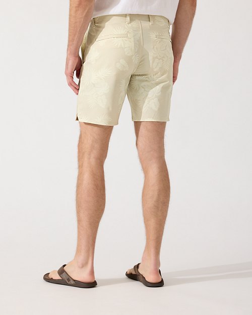 On Par Paradise IslandZone 8-Inch Flat-Front Shorts