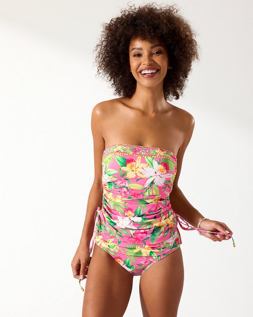 Orchid Garden Underwire Adjustable Bandini Top