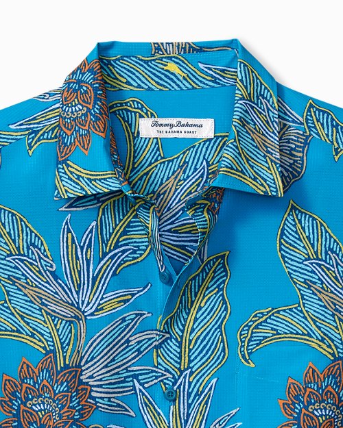 Big and Tall Bahama Coast Neon Gardens IslandZone Camp Shirt