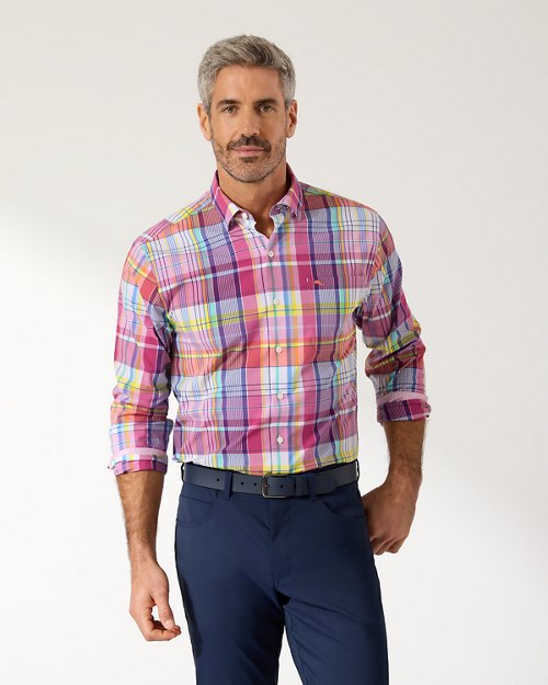 Sarasota Stretch Madras IslandZone Shirt