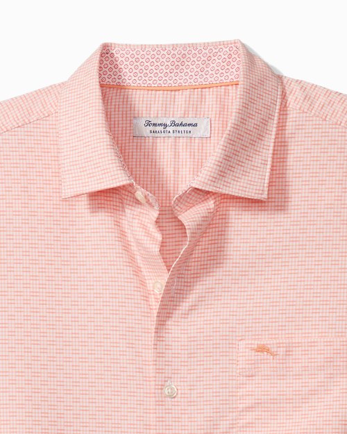 Big and Tall Sarasota Stretch Ventura IslandZone Stripe Shirt