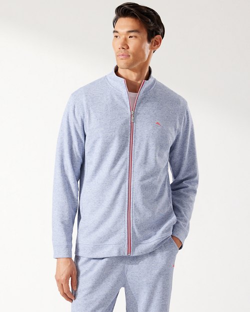 Piqué Lounge Full-Zip Sweatshirt