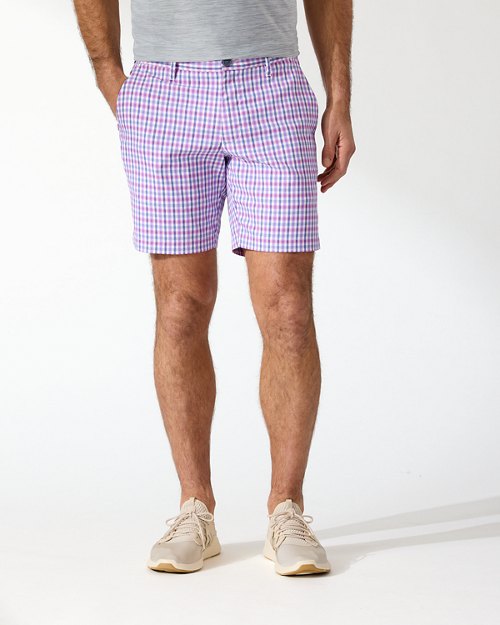 Chip Shot IslandZone Tee Time Check 8-Inch Shorts