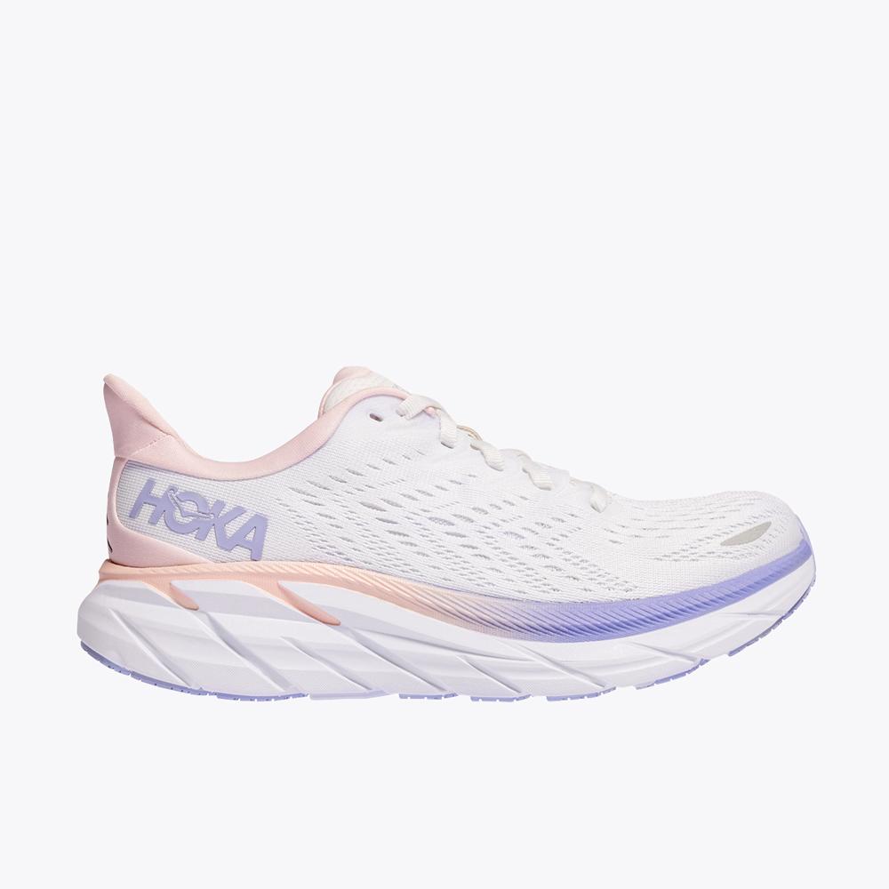 Women's Clifton 8 – Champagne White / Manganese Crystal Pink