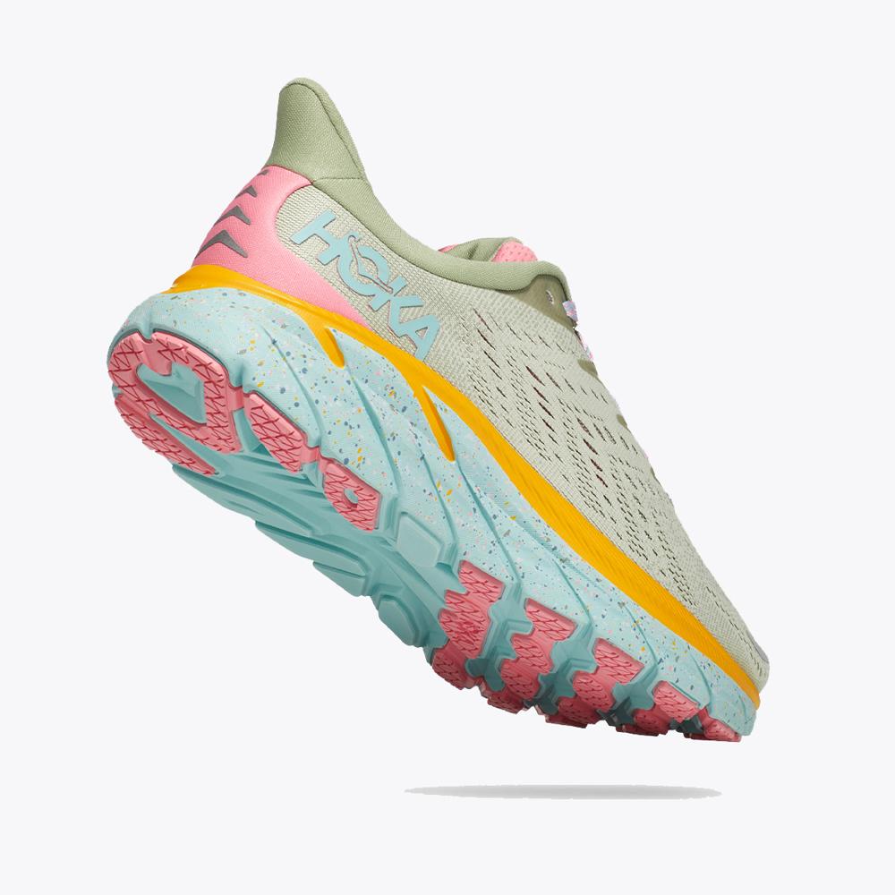 Men's Clifton 8 – Seaweed Brown / Green Teal