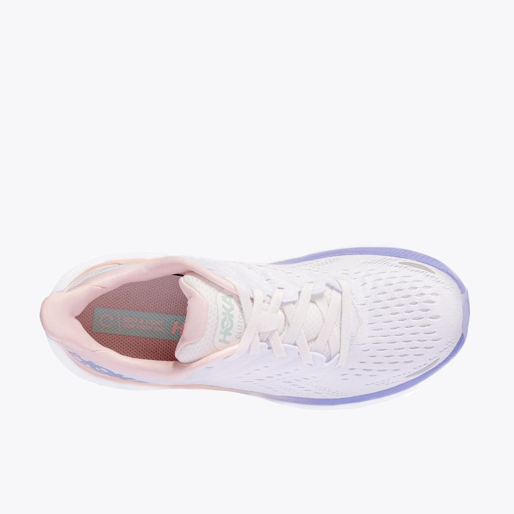 Women's Clifton 8 – Champagne White / Manganese Crystal Pink