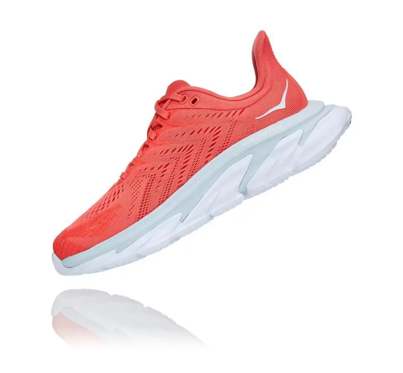 Women’s Clifton Edge Hot Coral / White