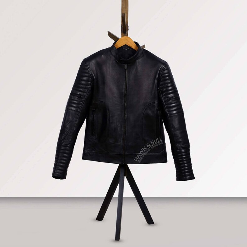 Leather Riding Jackets Black Leather Biker Jacket Motorcycle Jackets For Men Black Leather Motorcycle Jacket Motorcycle Racing Jacket