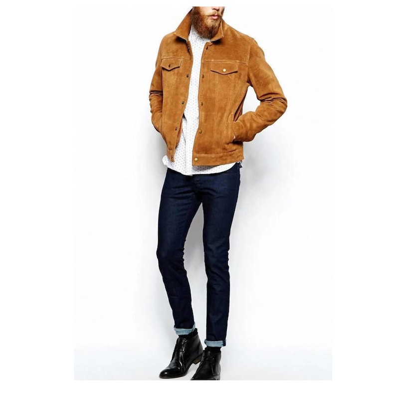 Brown Biker Jacket Mens Brown Suede Jacket Brown Biker Jacket Mens Brown Mens Suede Jacket Motorcycle Jackets For Men Bike Jackets For Men