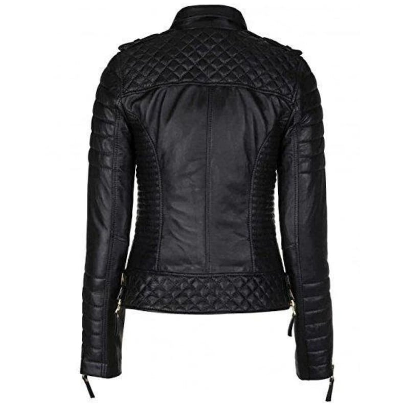 Black Leather Jacket Women Black Leather Motorcycle Jacket Ladies Leather Jacket Leather Biker Jacket Women Leather Moto Jacket Women